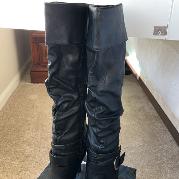 Y-not? Knee high, black, size 7 1/2 - Picture 7 of 10
